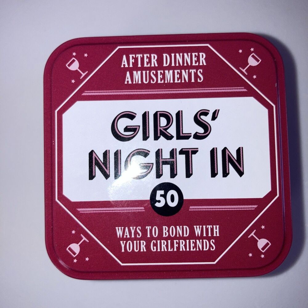 After Dinner Amusements: Girls Night In by Chronicle Books Card Game Good Cond.